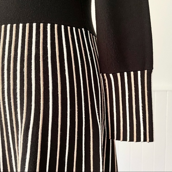 RW&CO Striped Ribbed Knit Long Sleeve Dress Size S - Picture 6 of 15